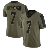Youth Kansas City Chiefs Harrison Butker Olive Limited 2021 Salute To Service Jersey